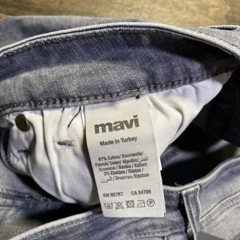 Mavi Emma Slim Boyfriend Jeans Size 32x32 Mid Grey Tribeca NWT Stitch Fix Preppy - Picture 8 of 9
